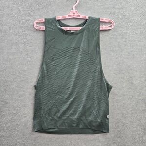 Lululemon Women Activewear Top 4 Green Breeze by Muscle Tank Sleeveless Pullover